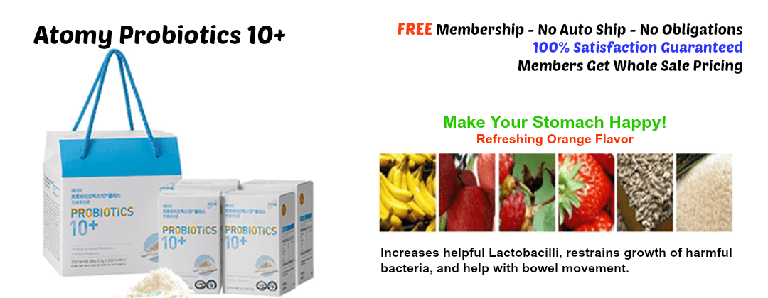 Atomy Probiotics makes your stomach happy!